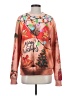Unbranded 100% Polyester Print Pink Pullover Sweater Size S - photo 1