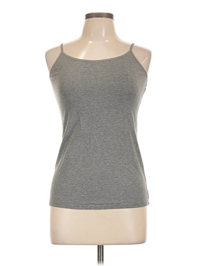 Pre-owned Felina Tank Top Gray Halter Neckline Tops