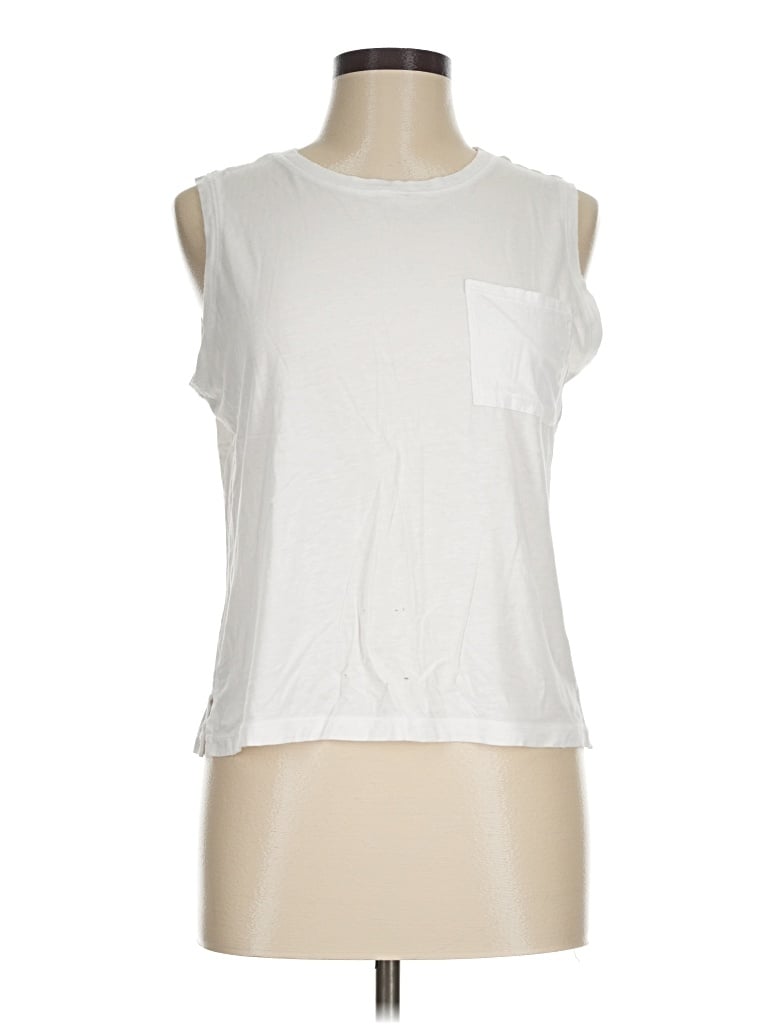Pre-owned J By Joie Sleeveless T-shirt In White