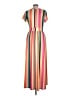 Ouges Stripes Orange Casual Dress Size L - photo 2