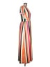 Ouges Stripes Orange Casual Dress Size L - photo 4