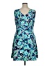 Title Nine Tropical Blue Cocktail Dress Size XL - photo 2