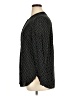 Old Navy 100% Rayon Polka Dots Black Long Sleeve Blouse Size XL - photo 5