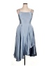 Lulus 100% Polyester Solid Blue Cocktail Dress Size XL - photo 1