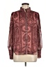 Ann Taylor Paisley Burgundy Long Sleeve Blouse Size M - photo 1