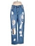Shein Hearts Blue Jeans Size L - photo 1