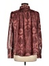 Ann Taylor Paisley Burgundy Long Sleeve Blouse Size M - photo 2