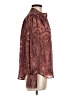 Ann Taylor Paisley Burgundy Long Sleeve Blouse Size M - photo 4