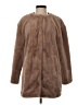 Zara TRF 100% Polyester Brown Coat Size S - photo 1