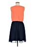 Maurices 100% Polyester Color Block Orange Casual Dress Size M - photo 2