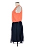 Maurices 100% Polyester Color Block Orange Casual Dress Size M - photo 5