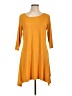 Wilde Solid Orange Casual Dress Size L - photo 1