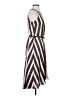 Ann Taylor 100% Polyester Stripes Brown Casual Dress Size 4 (petite) - photo 4