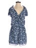 Divided by H&M 100% Polyester Floral Blue Romper Size 2 - photo 1