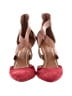 Enzo Angiolini Color Block Burgundy Heels Size 10 1/2 - photo 2