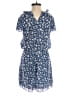 Divided by H&M 100% Polyester Floral Blue Romper Size 2 - photo 2