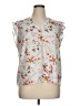 Tabitha Webb Floral Gray Sleeveless Blouse Size XL - photo 1