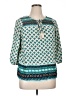 Red Camel 100% Rayon Teal 3/4 Sleeve Blouse Size 1X - photo 1
