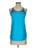 Nike 100% Polyester Blue Active Tank Size S - photo 1