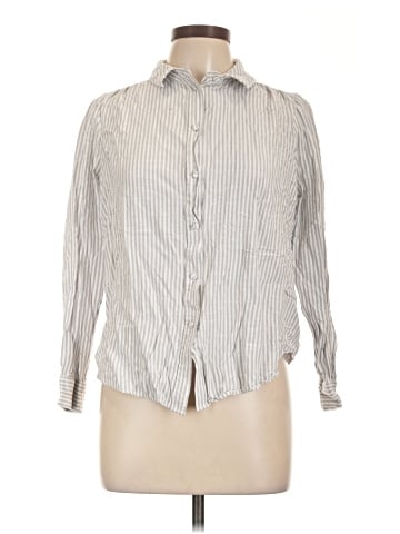 LC Lauren Conrad Long Sleeve Button-Down Shirt (view 1)