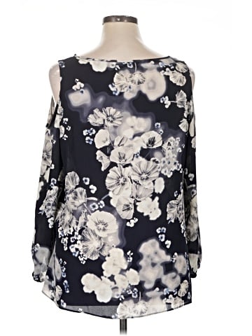 Rose + Olive Long Sleeve Blouse (view 2)