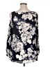 Rose + Olive 100% Polyester Blue Long Sleeve Blouse Size 1X - photo 2