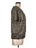 MICHAEL Michael Kors 100% Polyester Animal Print Brown Short Sleeve Blouse Size L - photo 4
