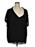 Assorted Brands Black Short Sleeve Blouse Size XL - photo 1