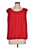 Cache 100% Polyester Red Sleeveless Blouse Size L - photo 1