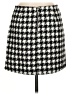 VICI 100% Polyester Houndstooth Gray Casual Skirt Size M - photo 2