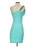 Boston Proper Solid Teal Cocktail Dress Size 4 - photo 2