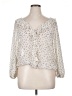Max Studio 100% Polyester Ivory 3/4 Sleeve Blouse Size XL - photo 1