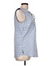 Anne Klein Blue Sleeveless Blouse Size L - photo 4