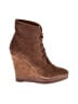 KORS Michael Kors 100% Leather Brown Wedges Size 6 - photo 1