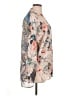 Umgee Floral Tan 3/4 Sleeve Blouse Size XL - photo 4