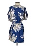 Express 100% Polyester Floral Blue Casual Dress Size XS - photo 2