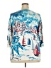 Cj Banks Print Blue Pullover Sweater Size 2X - photo 2