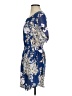 Express 100% Polyester Floral Blue Casual Dress Size XS - photo 5