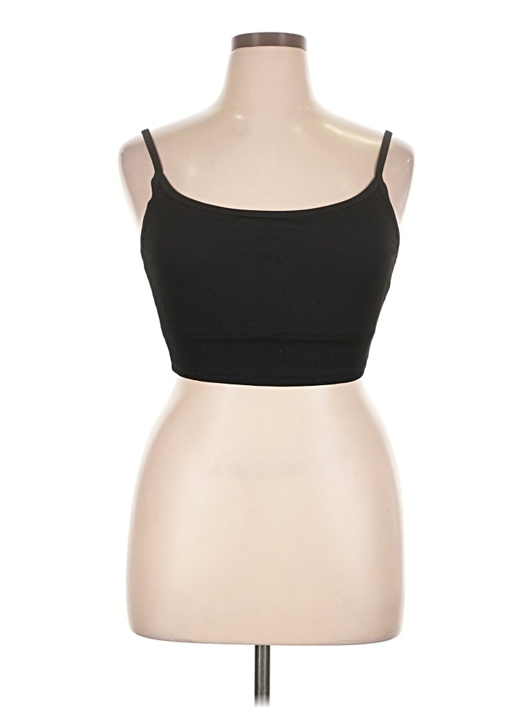 Pre-owned Aerie Sleeveless Top Black Sweetheart Neckline Tops