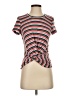 Aqua Red Short Sleeve Top Size S - photo 1