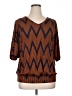 Ashley Stewart Brown 3/4 Sleeve Top Size 14 - 16 Plus - photo 1