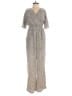 Japna 100% Polyester Tweed Gray Black Jumpsuit Size S - photo 1