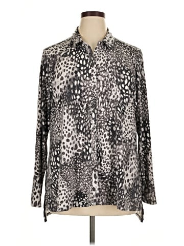 H By Halston Long Sleeve Blouse (view 1)