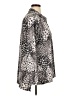H By Halston Animal Print Silver Long Sleeve Blouse Size XL - photo 4
