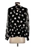 Ann Taylor LOFT 100% Polyester Black Long Sleeve Blouse Size XS - photo 2