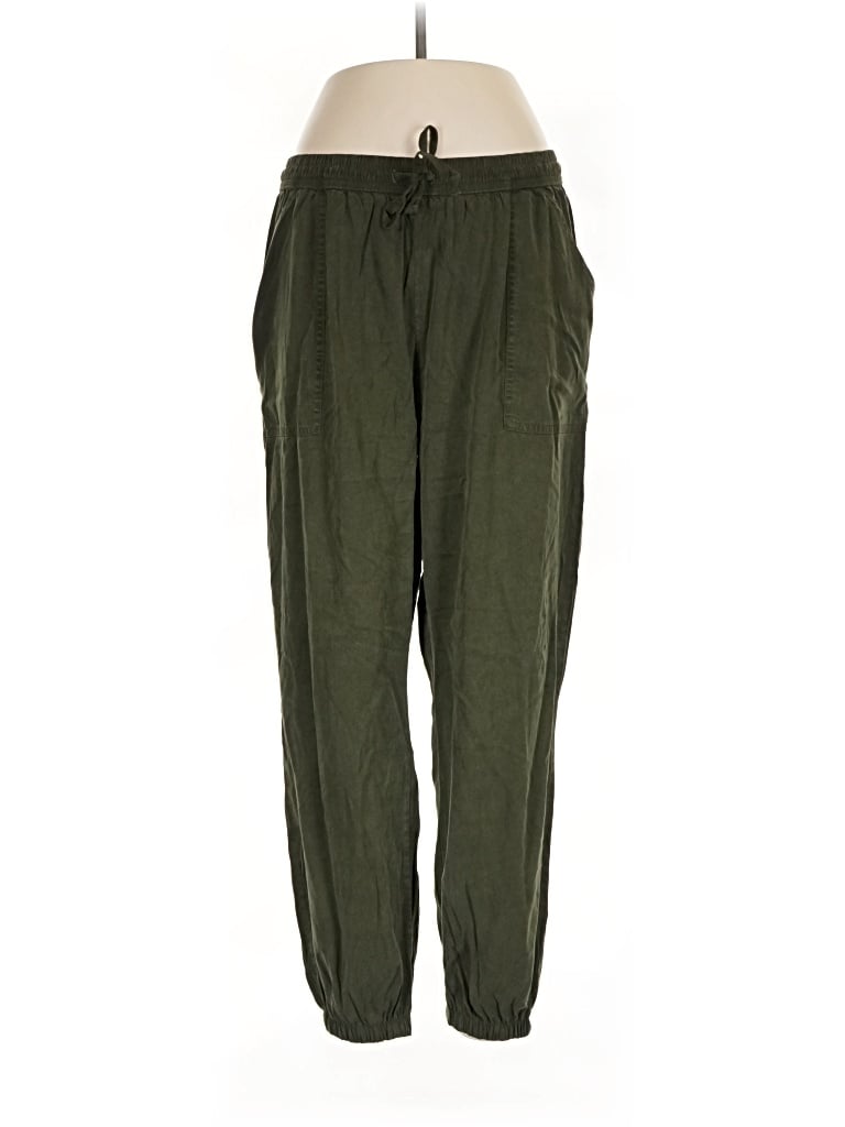 Pre-owned Victoria's Secret Pink Track Pants In Green