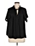 Cupcakes & Cashmere 100% Polyester Black Short Sleeve Blouse Size M - photo 1