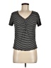 Caution to the Wind Black Gray Short Sleeve Top Size M (estimated) - photo 1