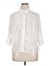 Talbots Ivory 3/4 Sleeve Button-Down Shirt Size 14 Petite - photo 1