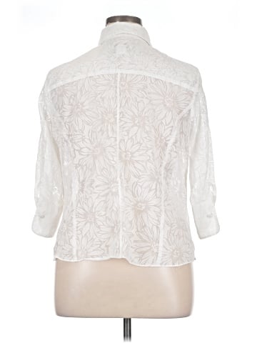 Talbots 3/4 Sleeve Button-Down Shirt (view 2)